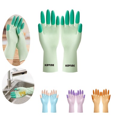 Kitchen Cleaning Rubber Gloves