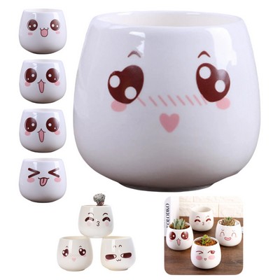 Cute Ceramic Desktop Plant Pot