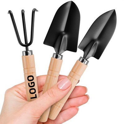 3 - Piece Set of Mini Garden Trowels and Rakes