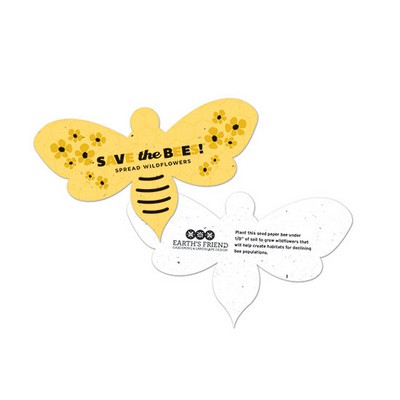 Save The Bees Plantable Bee Shapes