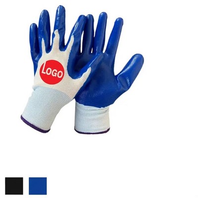 Nitrile Coated Slip Safety Gloves(Ocean)