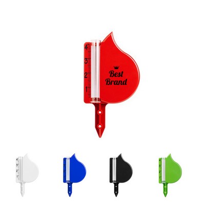 Outdoor Plastic Rain Gauge With Ground Stake