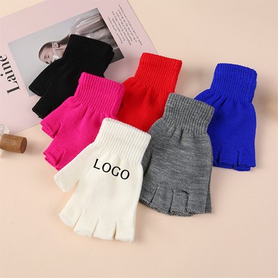 Insulated Half-Finger Winter Mitts