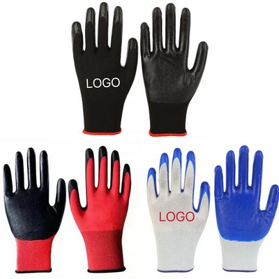 Wear-Resistant Nitrile Dipped Gloves