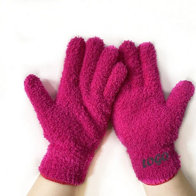 Cleaning Glove Microfiber Dusting Gloves Cleaning Leaf Gloves
