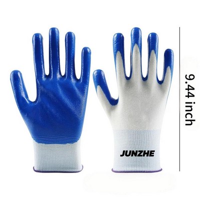 Heavy Duty Dipped Nitrile Rubber Garden Gloves
