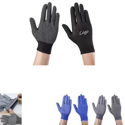 Nylon Work Gloves with Non-Slip PVC Dots