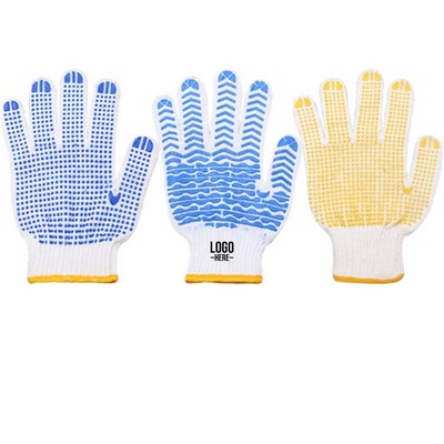 PVC Dotted Knit Work Gloves