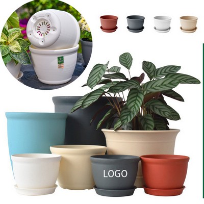 Mini Simple Plastic Threaded Flower Pot